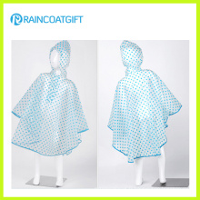 Allover Printed PVC Kids Rain Poncho (RVC-029)